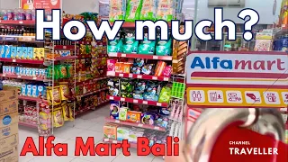 Mini market Bali, products and prices Alfa Mart. 4K