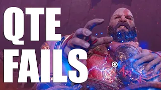 God of War Ragnarok - QTE Fails [No HUD 4K 60FPS]