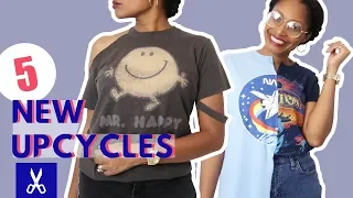 5 New T-shirt Upcycles: How To Cut for the Impatient Beginner