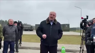 Alexander Lukashenko visits migrants on Belarus border