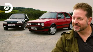 Volkswagen Golf GTI срещу Peugeot 205 GTI | Ловци на трофеи: Класически автомобили