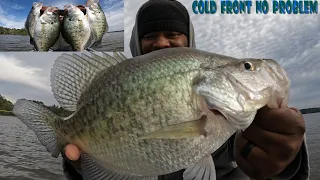 WOW!! COLD FRONT NO PROBLEM "SPRING CRAPPIE FISHING"