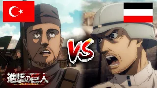 ATTACK ON TITAN S4x01 : BUT ITS GERMANY vs TURKEY