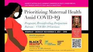 Prioritizing Maternal Health Amid COVID-19 Webinar 11/08/2021