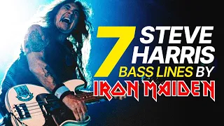 7 Iconic STEVE HARRIS Bass Lines (from Iron Maiden)