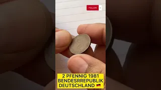 2 PFENNIG 1981 BENDESRREPUBLIK DEUTSCHLAND 🇩🇪