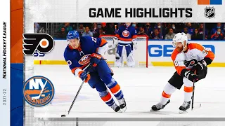 Flyers @ Islanders 1/17/22 | NHL Highlights