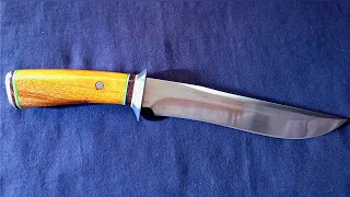 Making a Bowie knife from old knife - Knife making