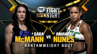 Amanda Nunes vs Sara McMann UFC Fight Night FULL FIGHT CHAMPIONS