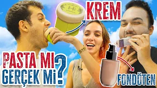 MAKYAJ MALZEMELERİ PASTA MI GERÇEK Mİ? ft. @muratabigf