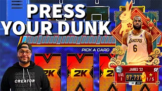 NBA 2K Mobile Press Your Dunk Pack Opening & Amber LeBron James Gameplay