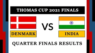 DENMARK VS INDIA | THOMAS CUP 2021 QUARTER FINAL MATCH
