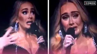 Hombre hace llorar a Adele en pleno concierto | íconos