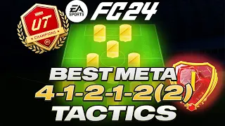 👀THE BEST RANK 1 META 41212(2) FORMATION & CUSTOM TACTICS FOR EA FC 24 ULTIMATE TEAM