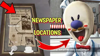 All Newspaper Piece Location in Ice Scream 6 | How to get secret Cutscene in Ice Scream 6