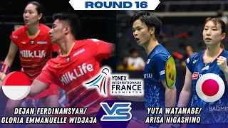 Dejan Ferdinansyah/Gloria Emanuelle Widjaja vs Yuta Watanabe/Arisa Higashino | XD | French Open 2023