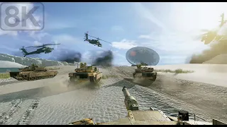 Atacama Desert / Chile (2nd Tank Battalion Full Scale Assault) Call of Duty Ghosts - 8K