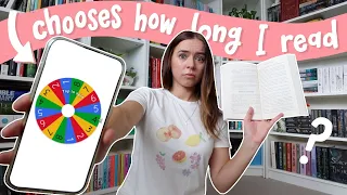 random number generator chooses how many hours I read for! [reading vlog]