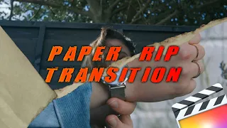 How To Create A PAPER RIP TRANSITION EFFECT In Final Cut Pro X (NO PLUGINS)