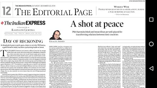 The Indian Express Editorial Analysis of 29/12/2018 in Hindi...