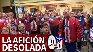 Juventus 3-Atlético 0 | Así vivió la afición del Atlético  la eliminación de su equipo | Diario AS