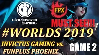 FPX vs. iG Must See | Игра 2 Полуфинал Semifinals Worlds 2019 | FunPlus Phoenix Invictus Gaming