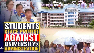 STUDENTS OF ST. JOSEPH STAGE PROTEST AGAINST ADMINISTRATION