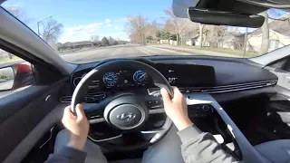 2021 Hyundai Elantra Limited POV City Driving