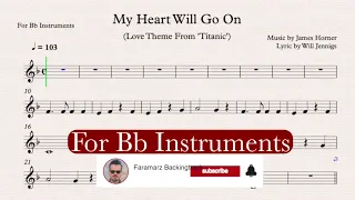 My Heart Will Go on (Titanic) Play along For Bb instrument