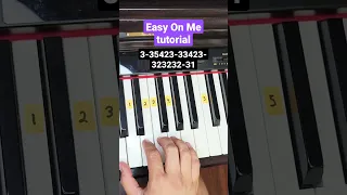 Easy On Me Adele - piano tutorial
