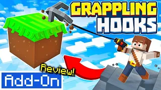 Minecraft Bedrock Edition: Grappling Hooks Addon In-Depth Review