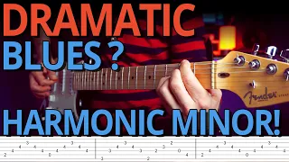 DRAMATIC BLUES SOLO & RHYTHM in B minor with TABS