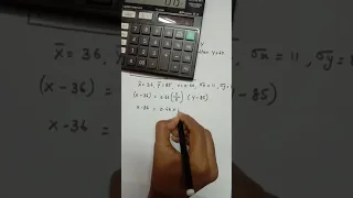 how to calculate regression equation x on y.