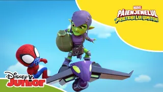 🤣 Gaz de râs | Păienjenelul Marvel și prietenii lui uimitori | Disney Junior România