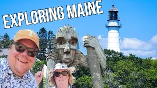 Portland Maine Lighthouses and Coastal Maine Botanical Gardens / Thomas Dambo Trolls 2023