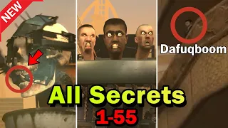 Skibidi Toilets 1-55 ALL Secrets & Easter Eggs  (Complete Edition)