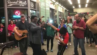 The Meetles Dance Party at Times Square. 4/14/18