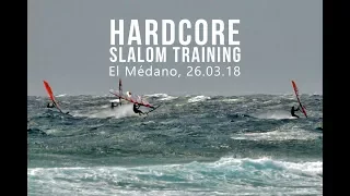 40 knots Slalom Training - Tenerife, El Médano