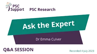 PSC Support Ask the Expert: Dr Emma Culver - PSC Research