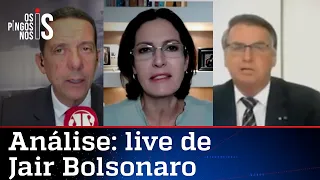 Comentaristas analisam a live de Jair Bolsonaro de 26/08/21