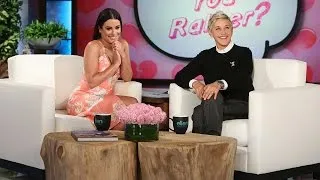 Lea Michele Plays Who'd You Rather?