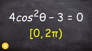 Find the solutions to a trig equation between 0 and 2pi
