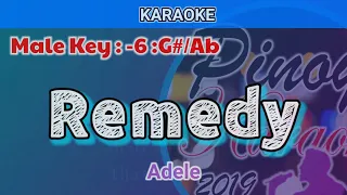 Remedy by Adele (Karaoke : Male Key : -6 : G#)