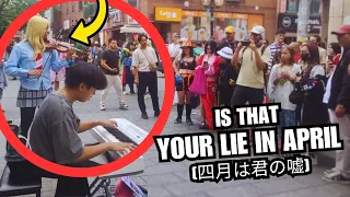 What happens when you play ANIME music on a public piano