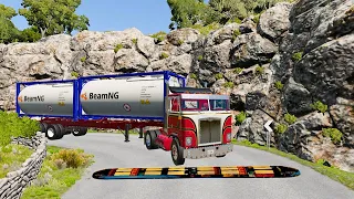 Beamng Drive Trucks vs Speed Bumps #13 | Rehan Beamng