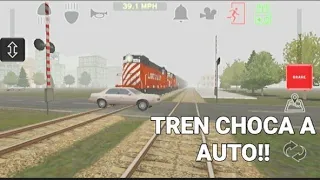 Tren choca a un auto/train and rail year simulator