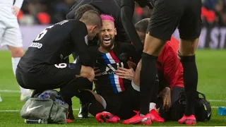 Neymar Injury vs Montpellier