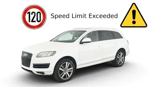 Audi Q7 - Speed limit exceeded warning deactivation (2011)