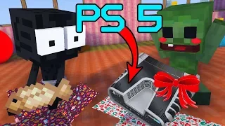 Monster School UNBOXING : UNBOXING PLAYSTATION 5 NEW YEAR GIFT  - Minecraft Animation