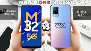 samsung m32 5g vs vivo v21 full comparison.